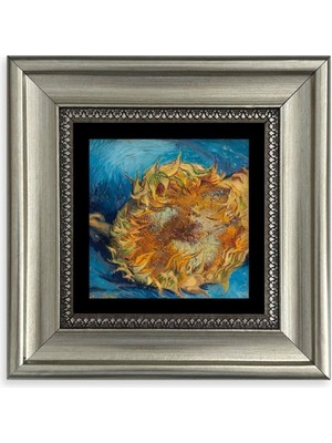 TeknoKapsül Van Gogh Çerçeveli Taş Tablo 20 cm