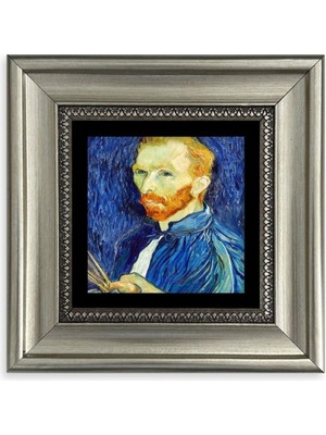 TeknoKapsül Van Gogh Çerçeveli Taş Tablo 20 cm
