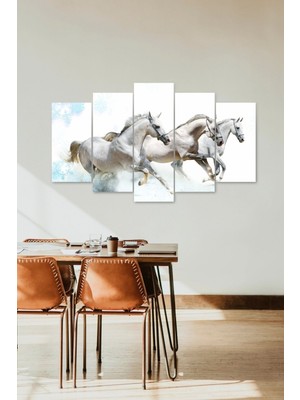 TeknoKapsül Atlar 5 Parçalı Mdf Tablo 60 x 100