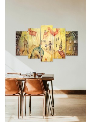 TeknoKapsül Kemancı 5 Parçalı Mdf Tablo 60 x 100