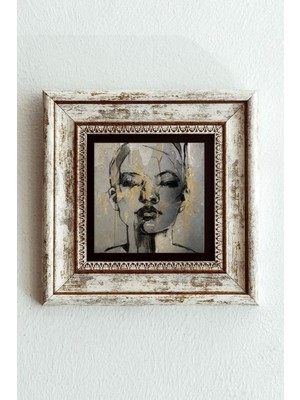 TeknoKapsül Çerçeveli Taş Tablo , Çerçeveli Taş Duvar DEKORU-ENKCRCVTBL-00177 20 cm