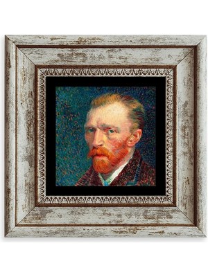 TeknoKapsül Van Gogh Çerçeveli Taş Tablo 20 cm