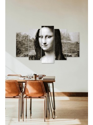 TeknoKapsül Mona Lisa 5 Parçalı Mdf Tablo 60 x 100