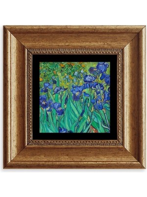 TeknoKapsül Van Gogh Çerçeveli Taş Tablo 20 cm