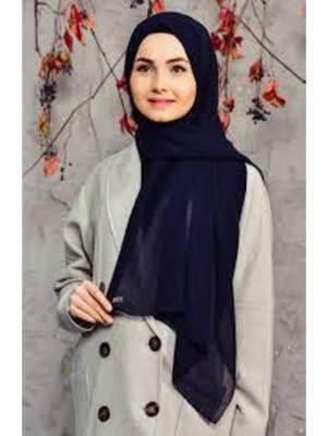 Sedef Şifon ŞAL,LACIVERT,70X200