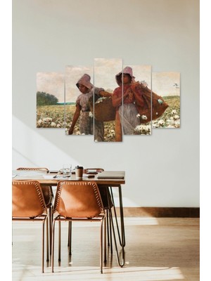 TeknoKapsül Insan Manzarası 5 Parçalı Mdf Tablo 60 x 100