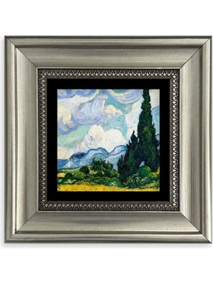 TeknoKapsül Van Gogh Çerçeveli Taş Tablo 20 cm