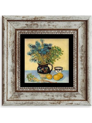 TeknoKapsül Van Gogh Çerçeveli Taş Tablo 20 cm