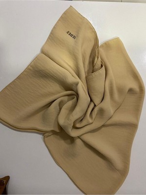 Sedef Caz Kare EŞARP,KREM,105X105