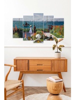 TeknoKapsül Deniz Manzarası 5 Parçalı Mdf Tablo 60 x 100