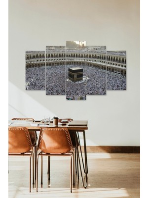 TeknoKapsül Kabe Manzara 5 Parçalı Mdf Tablo 60 x 100