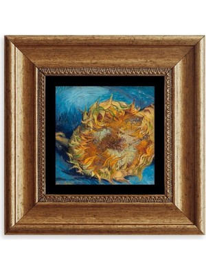 TeknoKapsül Van Gogh Çerçeveli Taş Tablo 20 cm