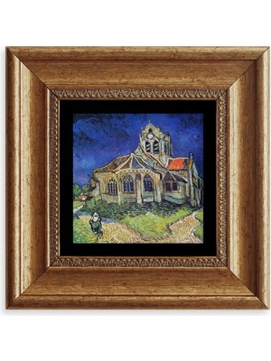 TeknoKapsül Van Gogh Çerçeveli Taş Tablo 20 cm