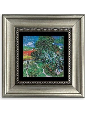 TeknoKapsül Van Gogh Çerçeveli Taş Tablo 20 cm