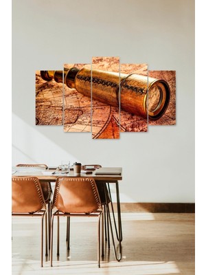 TeknoKapsül Pusula 5 Parçalı Mdf Tablo 60 x 100