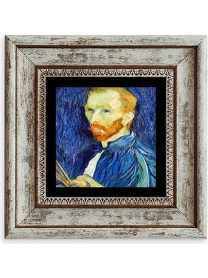 TeknoKapsül Van Gogh Çerçeveli Taş Tablo 20 cm