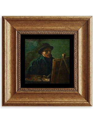 TeknoKapsül Van Gogh Çerçeveli Taş Tablo 20 cm