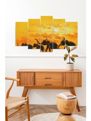 TeknoKapsül Develer 5 Parçalı Mdf Tablo 60 x 100