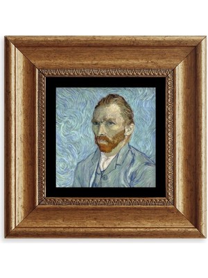 TeknoKapsül Van Gogh Çerçeveli Taş Tablo 20 cm