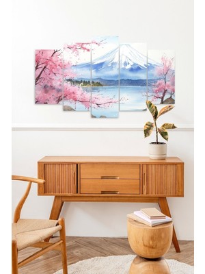 TeknoKapsül Manzara Doğa 5 Parçalı Mdf Tablo 60 x 100