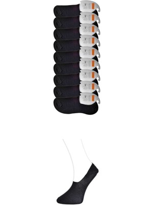 Zenvia Siyah Erkek Babet Çorap 9 Çift (ZNV-556)