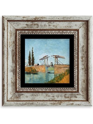 TeknoKapsül Van Gogh Çerçeveli Taş Tablo 20 cm