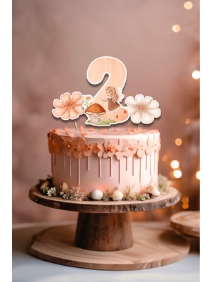 Niksy Design 2 Yaş Orman Perileri Temalı 3’lü Pasta Süsü