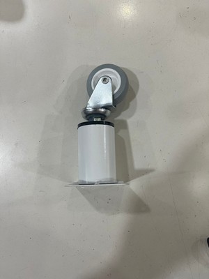 Karapolat 4 Adet Beyaz Mobilya Koltuk Sehpa Ayağı Tekerlekli 360DERECE Dönmektedir (Uzunluk 13CM )
