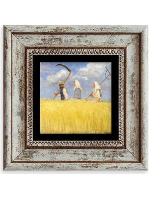 TeknoKapsül Van Gogh Çerçeveli Taş Tablo 20 cm