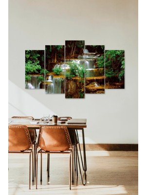 TeknoKapsül Manzara 5 Parçalı Mdf Tablo 60 x 100