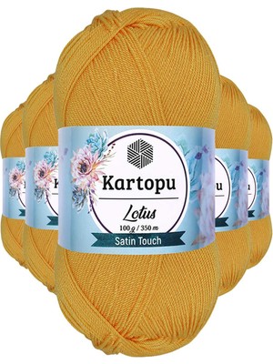 Zenvia 5 Adet Lotus Bikini Büstiyer Bluz Örgü Ipi  K318 Koyu Sarı (ZNV-556)