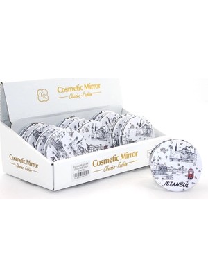 Taşlı Istanbul Tasarımı El Aynası Ince ALK2481