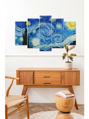 TeknoKapsül Manzara 5 Parçalı Mdf Tablo 60 x 100