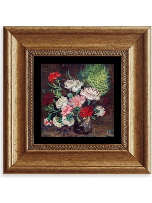 TeknoKapsül Van Gogh Çerçeveli Taş Tablo 20 cm