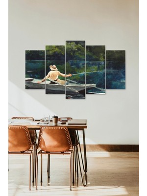 TeknoKapsül Deniz Manzarası 5 Parçalı Mdf Tablo 60 x 100