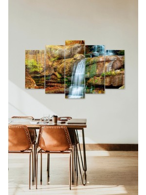 TeknoKapsül Manzara Doğa 5 Parçalı Mdf Tablo 60 x 100