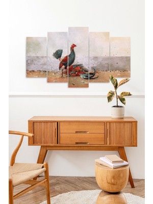 TeknoKapsül Manzara Doğa 5 Parçalı Mdf Tablo 60 x 100