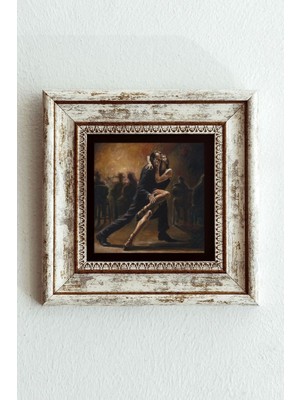 TeknoKapsül Dans Çerçeveli Taş Tablo , Çerçeveli Taş Duvar DEKORU-ENKCRCVTBL-00113 20 cm