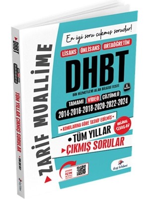 Dizgi Kitabevi DHBT Son 6 Sınav Tamamı Video Çözümlü Orijinal Çıkmış Sorular Diz