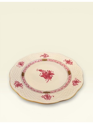 Herend El Yapımı Porselen Pasta Tabağı | 19 cm | El Boyama | Koleksiyonluk