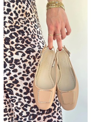 LTG Nova Canka Nude Cilt Babet Ayakkabı