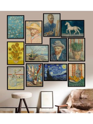 TeknoKapsül 12 Parça Çerçeve Görünümlü Mdf Tablo Seti 15 x 20