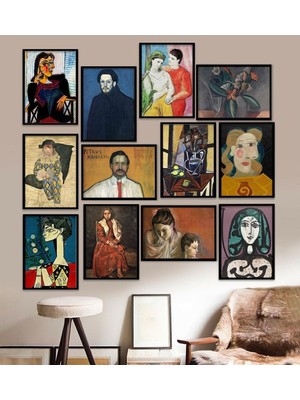 TeknoKapsül 12 Parça Çerçeve Görünümlü Mdf Tablo Seti 15 x 20