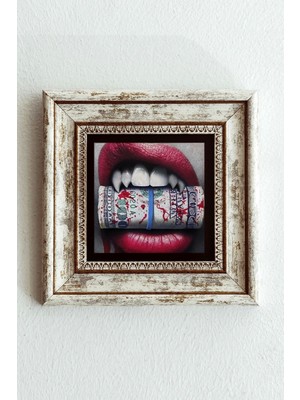 TeknoKapsül Çerçeveli Taş Tablo , Çerçeveli Taş Duvar DEKORU-ENKCRCVTBL-00202 20 cm