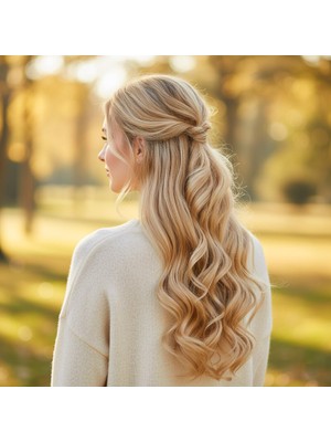 LTG Nova Fiber Sentetik Dalgalı 8 Parça Çıt Çıt / Balköpüğü Beyaz Platin Röfleli