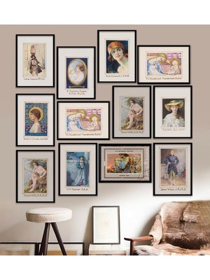 TeknoKapsül 12 Parça Çerçeve Görünümlü Mdf Tablo Seti 15 x 20