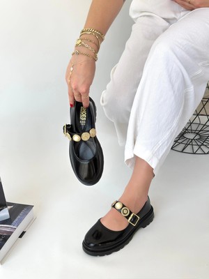 LTG Nova Okira Siyah Rugan Oxford Ayakkabı