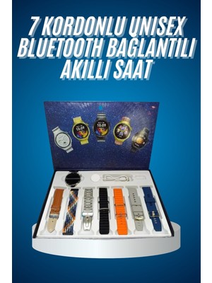 OEM Unısex Yuvarlak Ekranlı 7 Kordonlu Akıllı Saat Gps Destekli Çoklu Kordon Seçen - ME0028-5XDAX