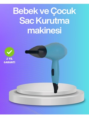 Teknodayım Bebek ve Çocuk Fön Makinesi – Nazik Hava Akışı, Sıfıra Yakın Radyasyon