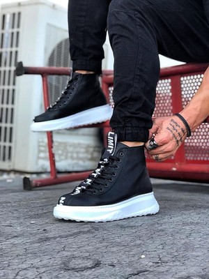 LTG Nova Siyah Casual Erkek Yarım Bilek Bot